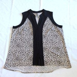 Cheetah print stretch tank top Penningtons Size 3X